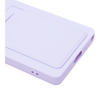 Чехол-накладка - SC337 с картхолдером для "Samsung Galaxy S25 Ultra" (light violet) (239049)#2083671