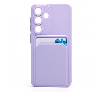 Чехол-накладка - SC337 с картхолдером для "Samsung Galaxy S25" (light violet) (239007)#2083170