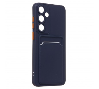 Чехол-накладка - SC337 с картхолдером для "Samsung Galaxy S25+" (dark blue) (239027)#2083200