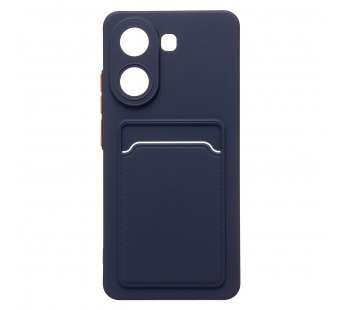 Чехол-накладка - SC337 с картхолдером для "Xiaomi Poco X7 Pro" (dark blue) (239088)#2083194