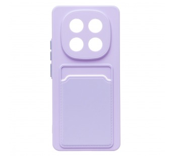 Чехол-накладка - SC337 с картхолдером для "Xiaomi Poco X7" (light violet) (239070)#2083190