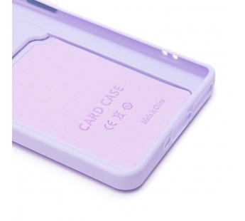 Чехол-накладка - SC337 с картхолдером для "Xiaomi Poco X7" (light violet) (239070)#2083653