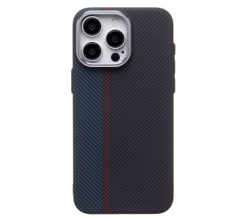 Чехол-накладка Luxo Creative PC для "Apple iPhone 15 Pro Max" (120) (тех.уп.) (black/blue) (239609)#2085666