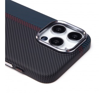 Чехол-накладка Luxo Creative PC для "Apple iPhone 15 Pro Max" (120) (тех.уп.) (black/blue) (239609)#2088533