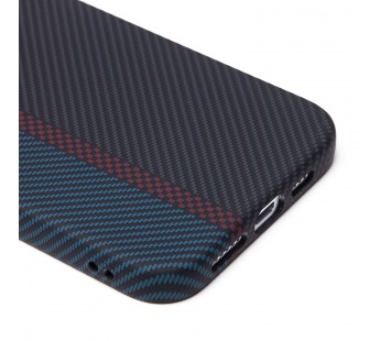 Чехол-накладка Luxo Creative PC для "Apple iPhone 15 Pro Max" (120) (тех.уп.) (black/blue) (239609)#2088534