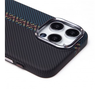 Чехол-накладка Luxo Creative PC для "Apple iPhone 15 Pro Max" (121) (тех. уп.) (black/blue) (239608)#2088531