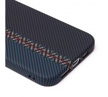 Чехол-накладка Luxo Creative PC для "Apple iPhone 15 Pro Max" (121) (тех. уп.) (black/blue) (239608)#2088532