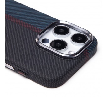 Чехол-накладка Luxo Creative PC для "Apple iPhone 15 Pro" (120) (тех. уп.) (black/blue) (239611)#2120018