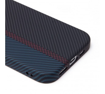 Чехол-накладка Luxo Creative PC для "Apple iPhone 15 Pro" (120) (тех. уп.) (black/blue) (239611)#2120019