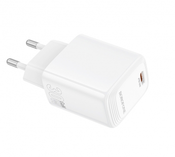 Адаптер сетевой BOROFONE BN28, PD30W Type-C, цвет белый#2082647