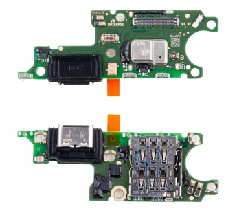 Шлейф для Huawei Honor X9c (BRP-NX1) плата на системный разъем/разъем SIM/микрофон - Премиум#2089388