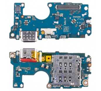 Шлейф для Motorola Moto G85 (XT2427-3) плата на системный разъем/разъем SIM/микрофон - Премиум#2089369
