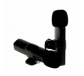 Микрофон - K9 двойной с прищепкой для телефона, Type-C+Lightning (black) (239604)#2089507