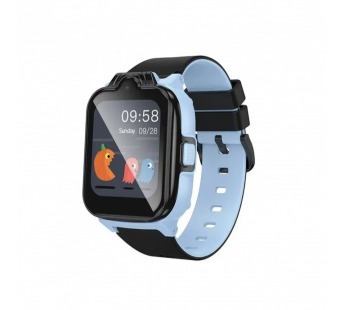 Детские смарт-часы HOCO Y104 ((1.69"/4G/GPS/IP67/камера/функция звонка/700mAh) черно-голубые#2113648