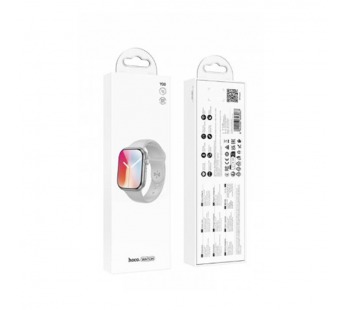 Смарт-часы HOCO Y30 (2.0"/IPX5/функция звонка по Bluetooth/230mAh) серебристые#2093912