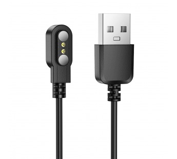 Кабель зарядки Hoco для смарт-часов Y26/Y27 5W 60см 1A  (black) (239306)#2094903