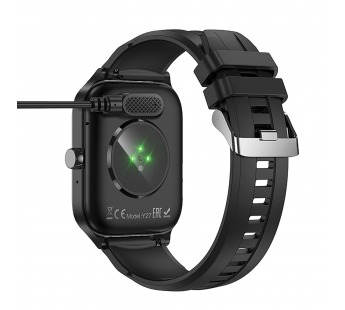 Кабель зарядки Hoco для смарт-часов Y26/Y27 5W 60см 1A  (black) (239306)#2094904