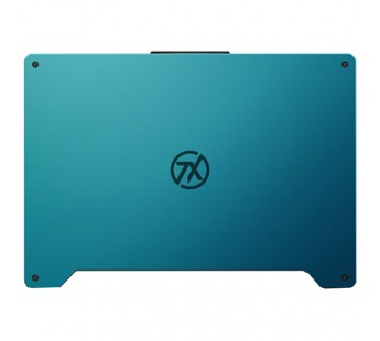Крышка матрицы для ноутбука Asus TUF Gaming A15 FA506IC сине-зелёная (металл)#2087496