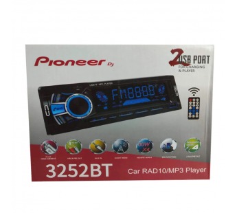 Автомагнитола Pioneeir 3252BT (Bluetooth/подсветк/USB/AUX/FM/пульт)#2086470