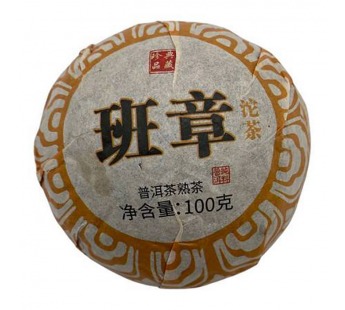 Чай Пуэр Шу 100гр Пан Чжан Шу То фабрика Гу И точа Черный#2085123