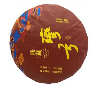 Чай Пуэр Шу 357гр 2021г Поклон фабрика Гу И блин Черный#2085102