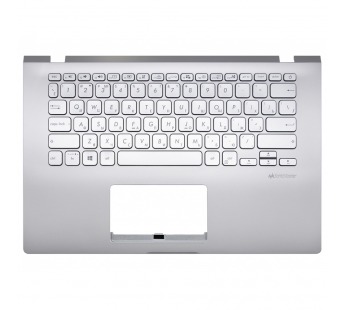Топ-панель Asus X409FA серебро, серебряные клавиши с подсветкой#2085164