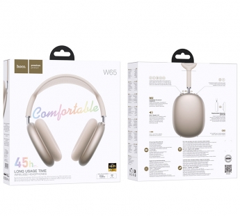Накладные Bluetooth-наушники Hoco W65 (золотой)#2085485
