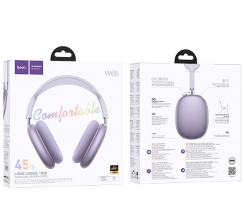 Наушники Bluetooth накладные с микрофоном Hoco W65, цвет фиолетовый#2085492