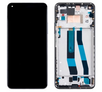 Дисплей для Xiaomi 11 Lite 5G NE/Mi 11 Lite 4G/5G (2109119DG/M2101K9AG/M2101K9G) модуль с рамкой Черный - OR#2123259