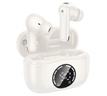 Беспроводные Bluetooth-наушники HOCO EQ22 (7 ч/400 mAh/дисплей) белые#2141270