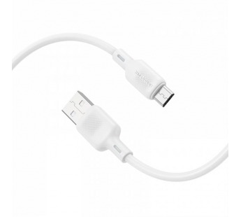 Кабель USB - Micro BOROFONE BX113 Silicone (белый) 1м#2086224
