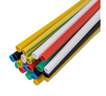 Набор термоусаживаемых трубок №11 ТУТ нг 2,0/1,0мм, 7 цветов (упак. 21 шт. по 10см) Rexant#2086678