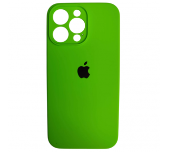 Чехол силиконовый Silicone Case ORG iPhone 14 Pro Max (защита камеры) салатовый (10)#2088079