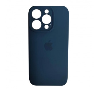 Чехол силиконовый Silicone Case ORG iPhone 14 Pro Max (защита камеры) темно-синий (22)#2088003