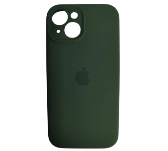 Чехол силиконовый Silicone Case ORG iPhone 15 (защита камеры) темно-зеленый (14)#2088084