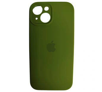 Чехол силиконовый Silicone Case ORG iPhone 15 (защита камеры) хаки (13)#2088087