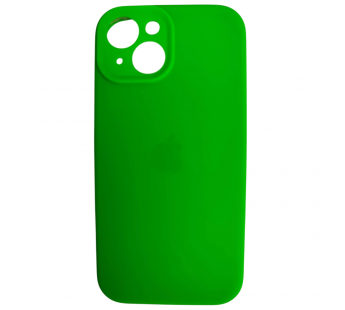 Чехол силиконовый Silicone Case ORG iPhone 15 (защита камеры) ярко-зеленый (10)#2088221