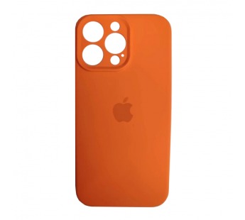 Чехол силиконовый Silicone Case ORG iPhone 15 Pro Max (защита камеры) оранжевый (05)#2087969