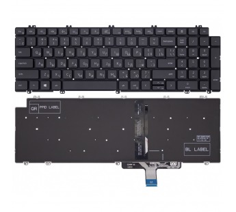 Клавиатура для Dell Precision 7780 черная с подсветкой#2088647