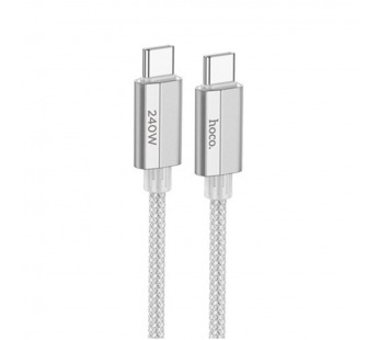 Кабель Type-C - Type-C Hoco U134 240W серый 1.8м#2088698