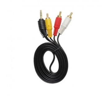 Кабель 3,5 Jack (M)  - RCА*3 (M) NoName 5м#2088702