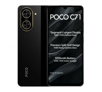 Смартфон XIAOMI Poco С71 3Gb/64Gb Black #2088703