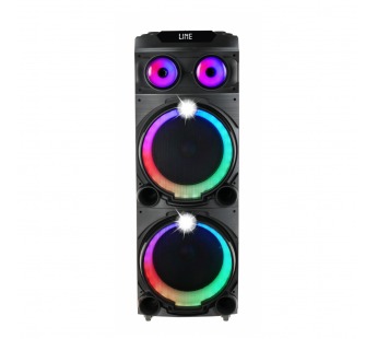 Колонка беспроводная EXLG X1201 100W, (USB,FM,TF card)  цвет черный#2120473