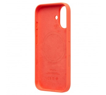Чехол-накладка ORG Silicone Case SafeMag с анимацией для "Apple iPhone 16" (tangerine) (239530)#2138871