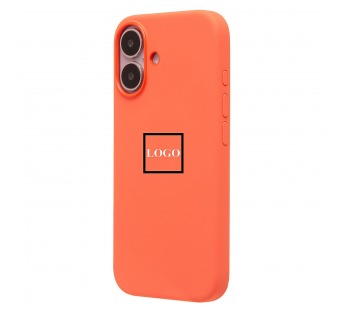 Чехол-накладка ORG Silicone Case SafeMag с анимацией для "Apple iPhone 16" (tangerine) (239530)#2138872