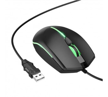 Мышь Hoco GM37, проводная USB, цвет черный#2089229