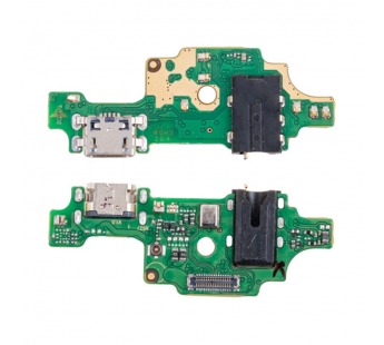 Шлейф для Tecno Camon 15 (CD7) плата на системный разъем/разъем гарнитуры/микрофон - Премиум#2094856