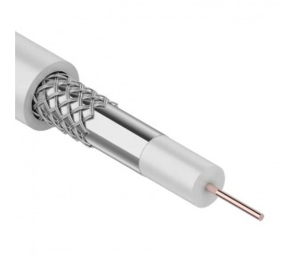 Кабель коаксиальный 3С-2V, 75Ом, CCS/Al/Al, 48%, 100м, INDOOR, белый Rexant#2089645