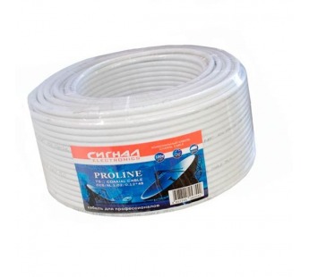 Кабель коаксиальный RG-6U Fe/Al 1,02/0,12*48 100м PROLINE#2089650