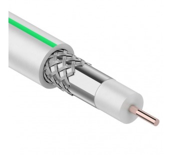 Кабель коаксиальный SAT 703B, 75Ом, CCS/Al/Al, 75%, 50м, INDOOR, белый PROconnect#2089662